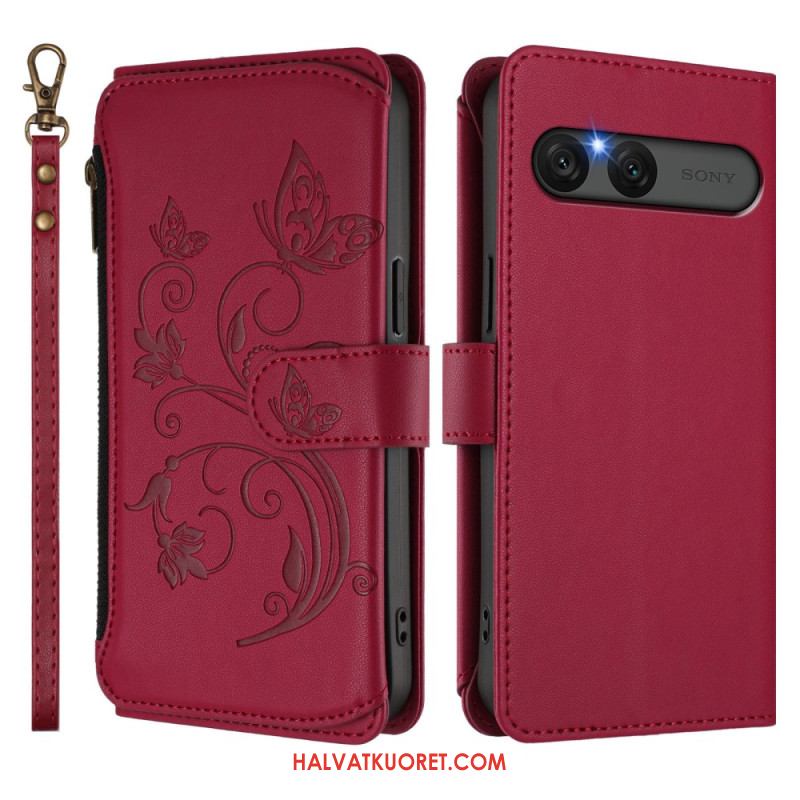 Kotelot Sony Xperia 10 Vii Puhelinkuoret Kukallinen Rfid-lompakko