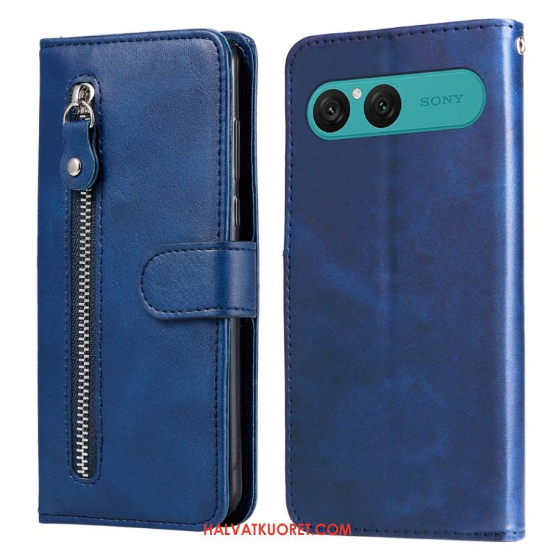 Kotelot Sony Xperia 10 Vii Vetoketjullinen Tasku Suojakuori