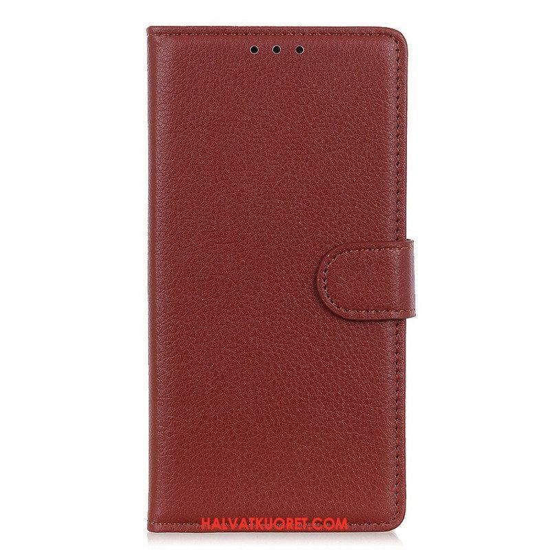 Kotelot Sony Xperia 5 IV Perinteinen Litchi Faux Leather