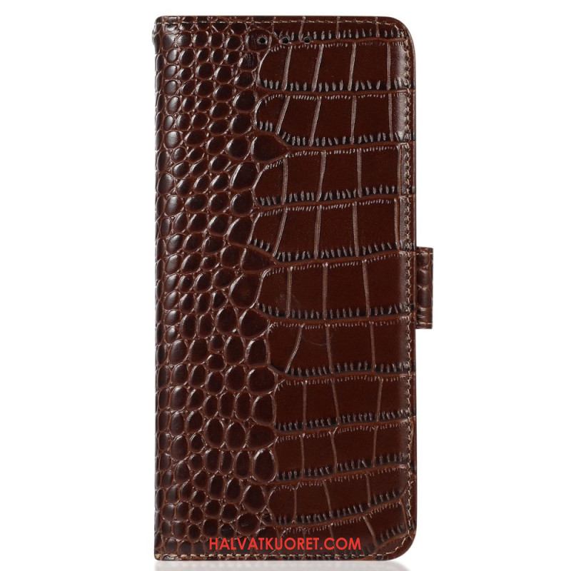 Kotelot Xiaomi 14 Ultra Krokotiilin Tekstuurin Rfid-esto