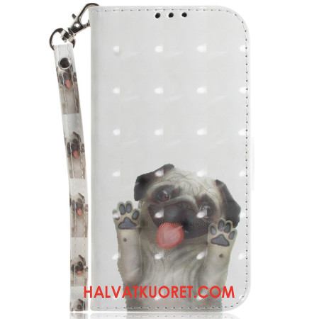 Kotelot Xiaomi 15 Mopsikuvioinen Kaulanauha