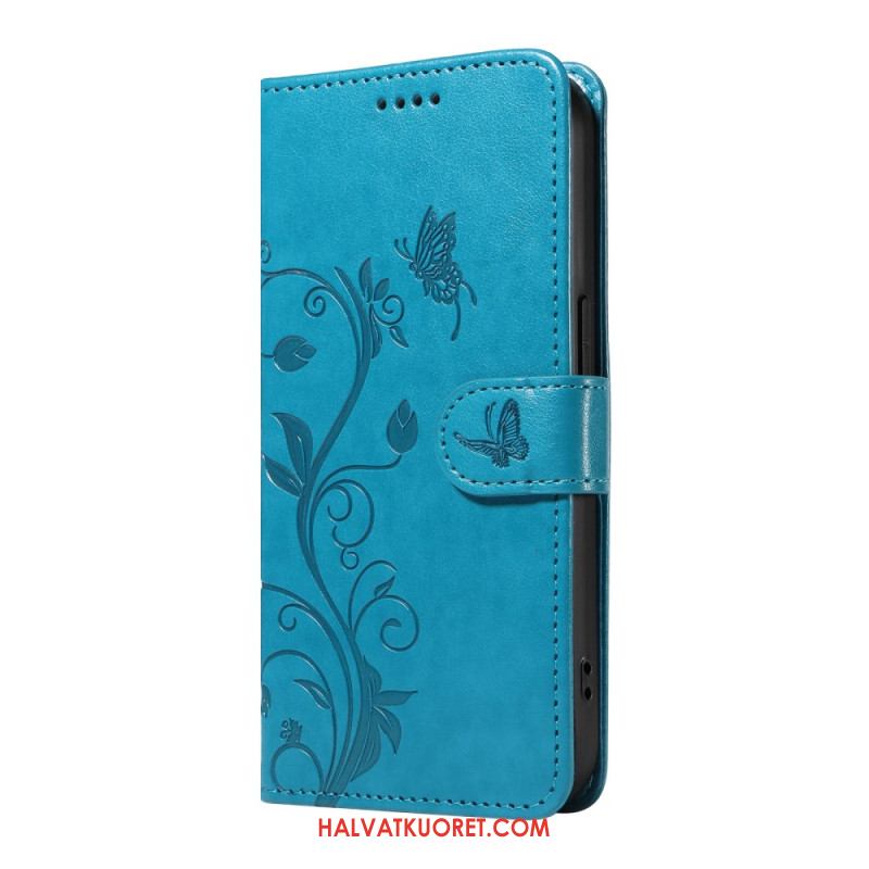 Kotelot Xiaomi 15 Pro Kukka- Ja Perhoskuvio