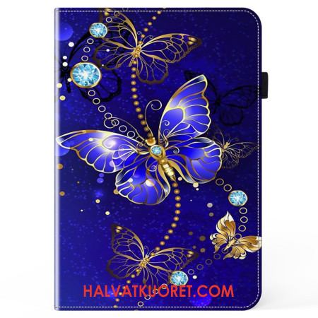 Kotelot Xiaomi Pad 7 / 7 Pro Sinisiä Perhosia Ja Timantteja Suojakuori