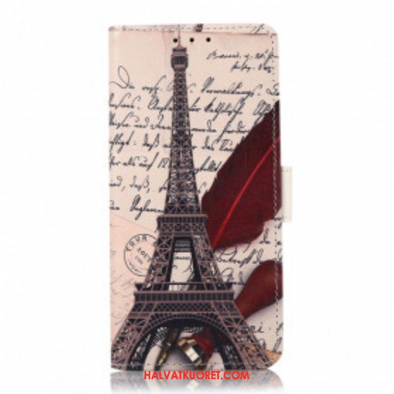 Kotelot Xiaomi Redmi Note 10 5G Runoilijan Eiffel-torni