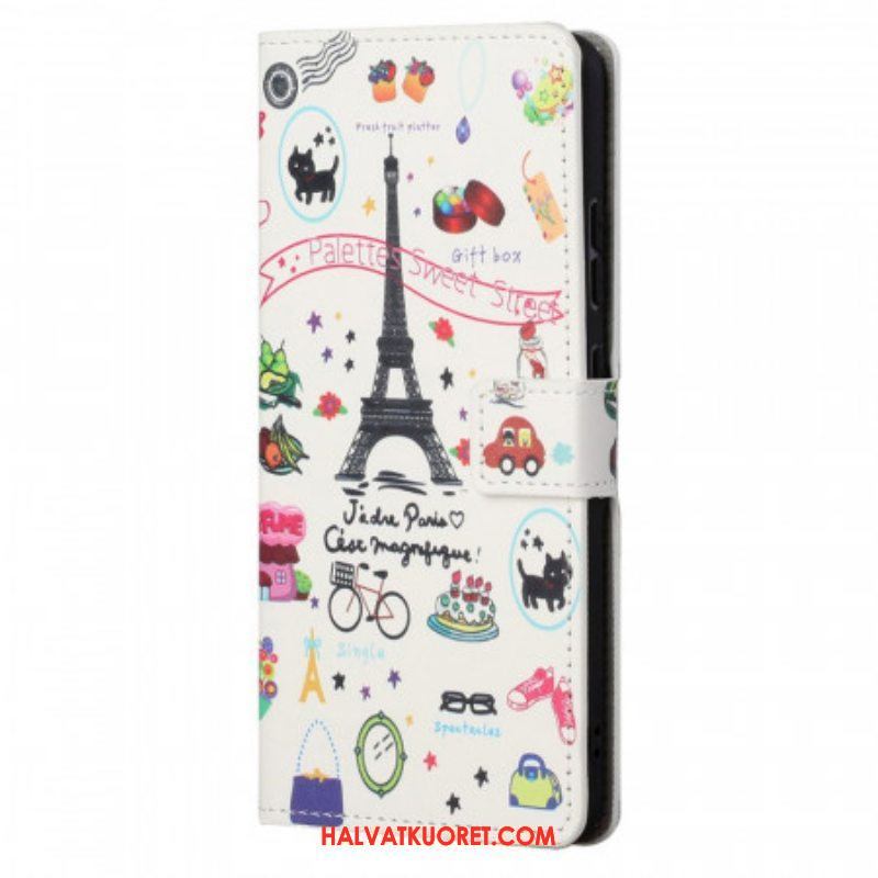 Kotelot Xiaomi Redmi Note 11 / 11S Rakastan Pariisia