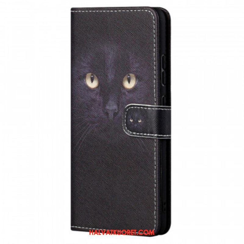 Kotelot Xiaomi Redmi Note 11 / 11S Suojaketju Kuori Strappy Black Cat Eyes