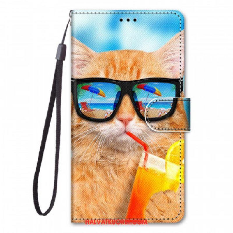 Kotelot Xiaomi Redmi Note 11 Pro Plus 5G Suojaketju Kuori Strappy Star Cat