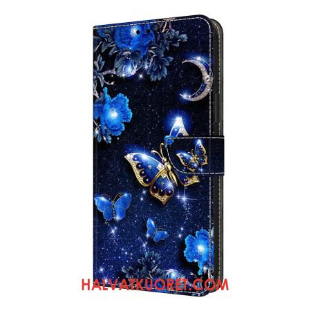 Kotelot Xiaomi Redmi Note 14 Pro 4g Kiiltävät Perhoset Suojakuori