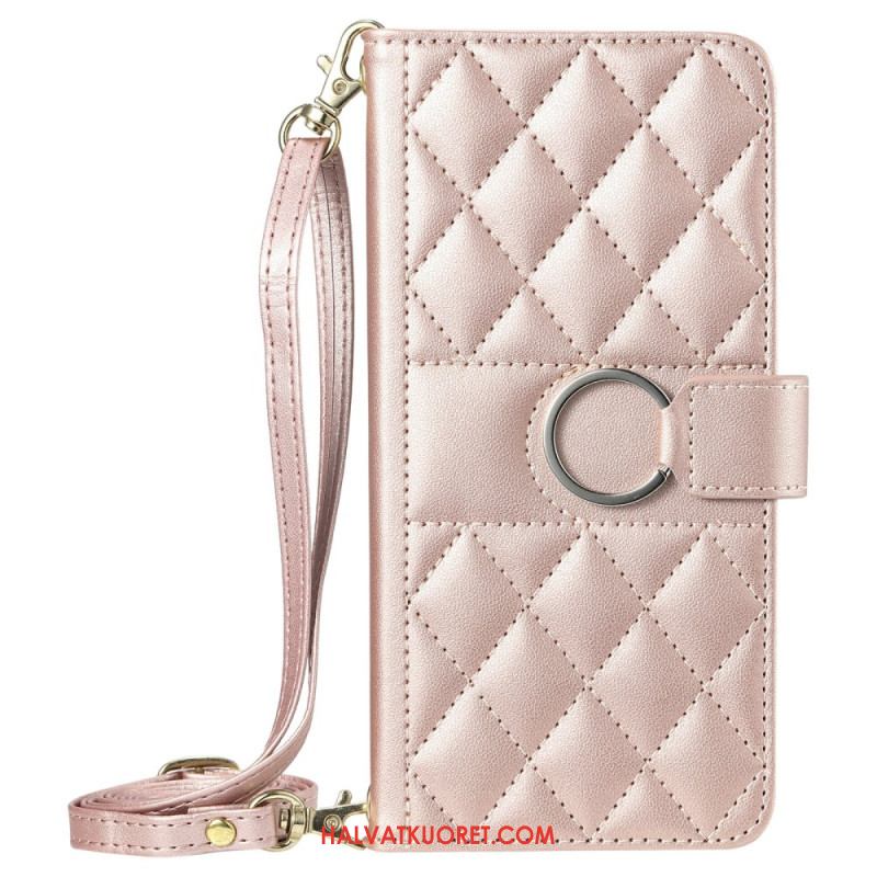 Kotelot Xiaomi Redmi Note 14 Pro 4g Puhelinkuoret Tikattu Olkahihnalla Ja Remmillä