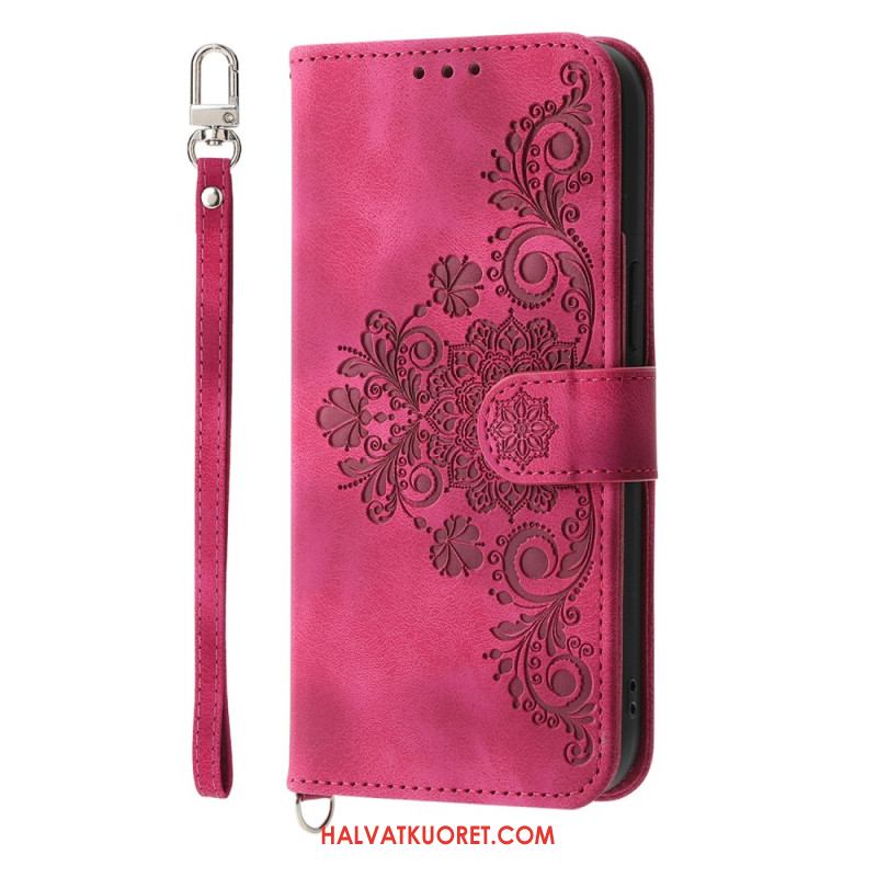 Kotelot Xiaomi Redmi Note 14 Pro 5g Pitsikuvio Hihnalla Ja Olkahihnalla