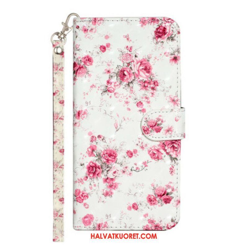 Kotelot iPhone 13 Pro Max Suojaketju Kuori Strap Light Spot Flowers