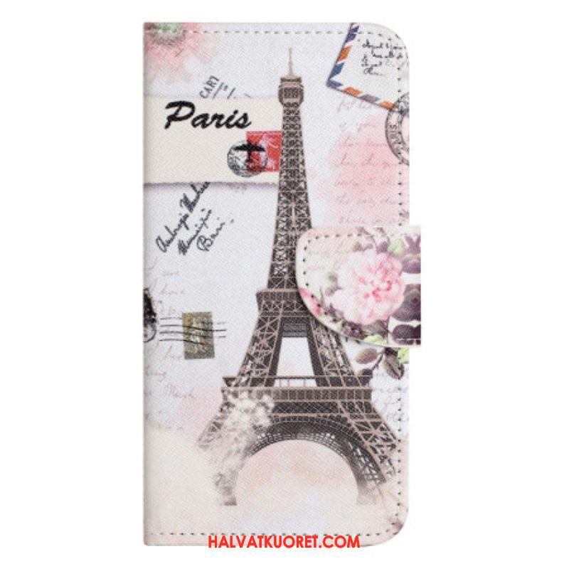 Kotelot iPhone 14 Plus Vintage Eiffel-torni