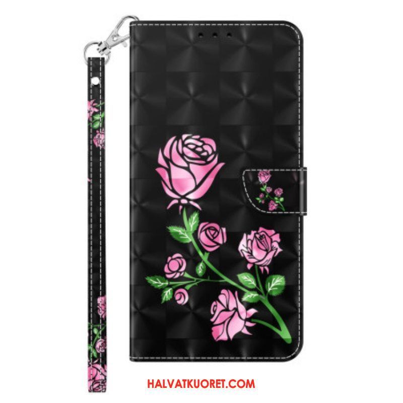 Kotelot iPhone 14 Suojaketju Kuori Strap Roses