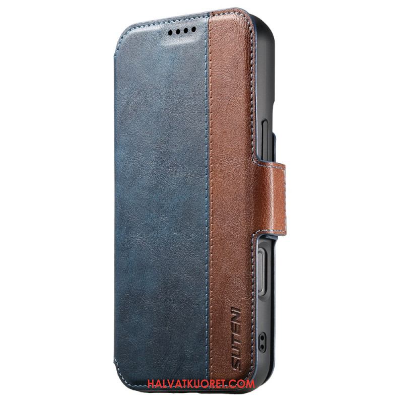 Kotelot iPhone 17 Kaksivärinen Magsafe-teksturoitu Nahka Suojakuori