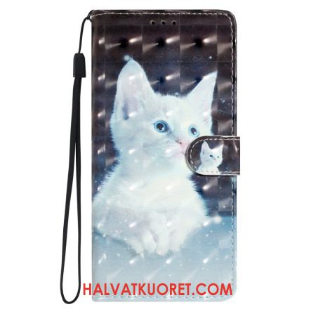 Kuoret Xiaomi Redmi Note 14 Pro Plus 5g 3d-valkoinen Kissa