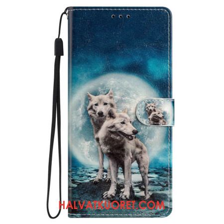 Kuoret iPhone 16 Pro Max Kaksi Susia Hihnoilla