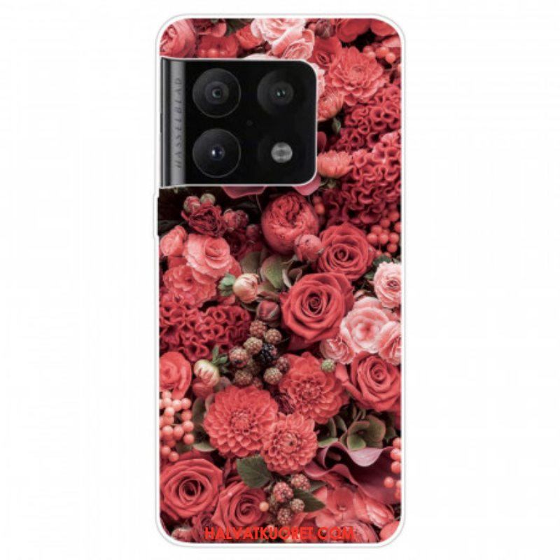 Kuori OnePlus 10 Pro 5G Vaaleanpunaiset Kukat