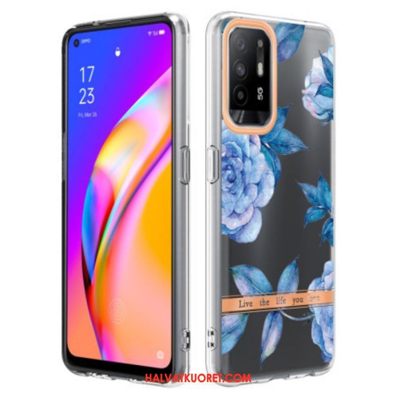 Kuori Oppo A94 5G Pionit Kukat Saumaton