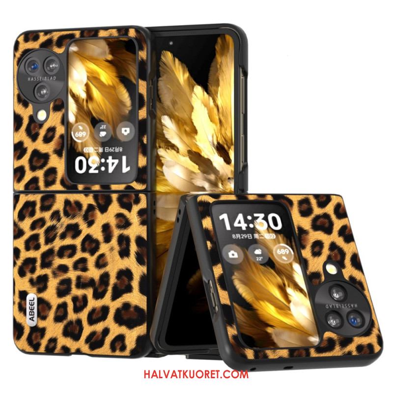 Kuori Oppo Find N3 Flip Leopardikuvio Abeel