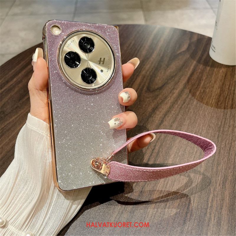 Kuori Oppo Find N3 Kiiltävä Pinta Ja Ranneke Suojakuori