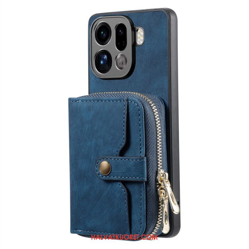 Kuori Oppo Find X9 Pro 5g Vetoketjullinen Korttikotelo Ja Olkahihna Suojakuori