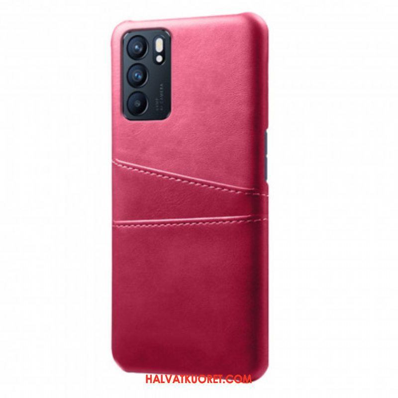 Kuori Oppo Reno 6 5G Ksq-korttikotelo