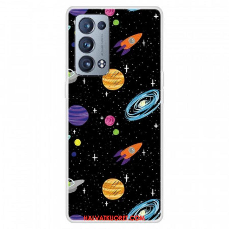 Kuori Oppo Reno 6 Pro 5G Planeetta Galaxy