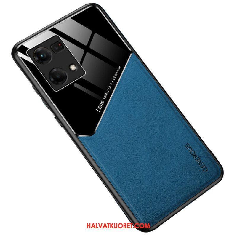 Kuori Oppo Reno 7 Ensiluokkainen Keinonahka