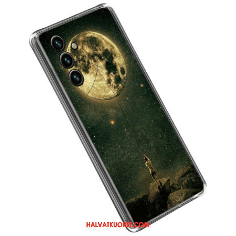 Kuori Samsung Galaxy A14 / A14 5G Joustava Moon Man