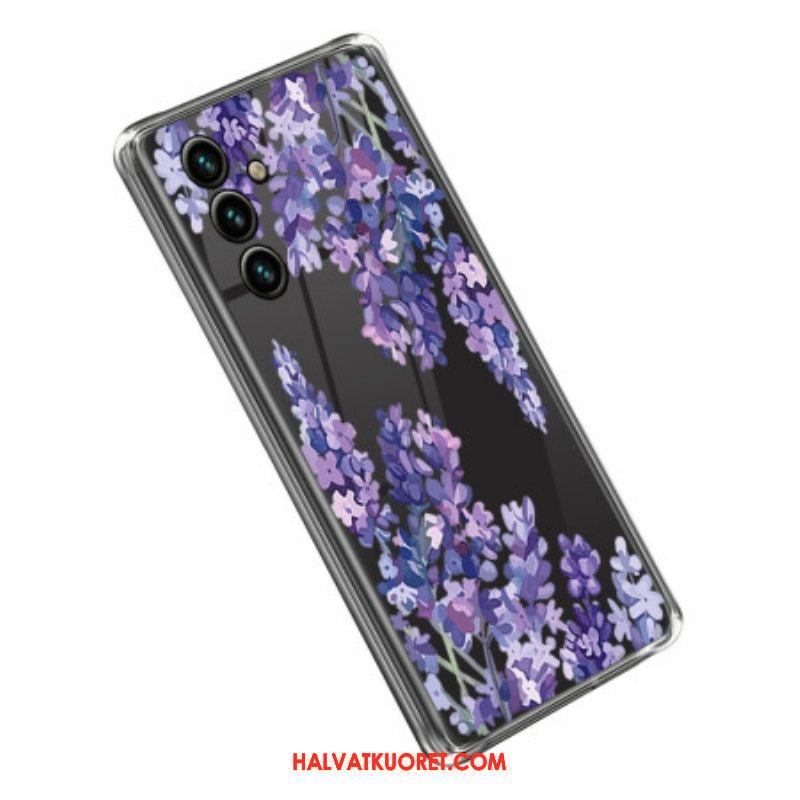 Kuori Samsung Galaxy A14 / A14 5G Saumattomat Violetit Kukat