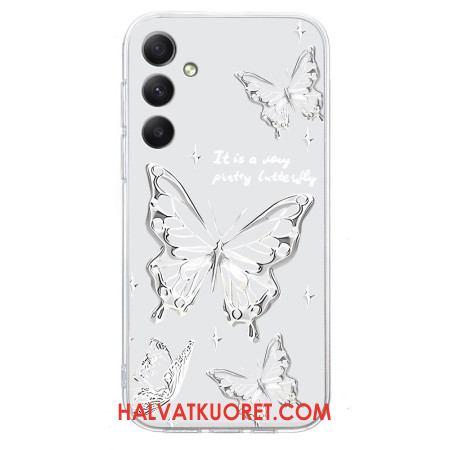 Kuori Samsung Galaxy A17 4g / 5g Valkoinen Perhonen