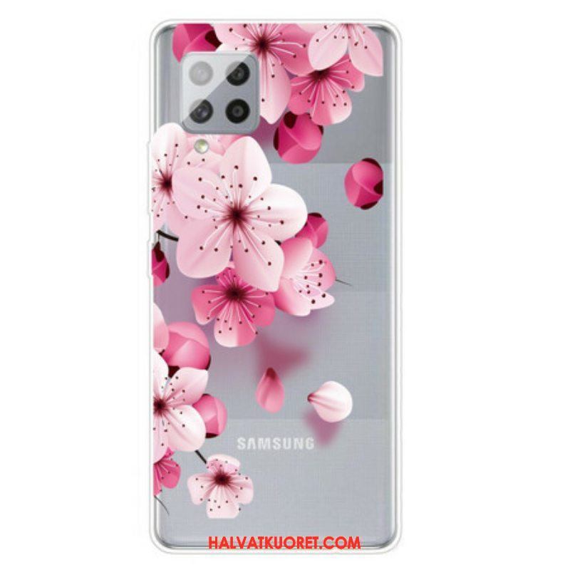 Kuori Samsung Galaxy A42 5G Pienet Vaaleanpunaiset Kukat