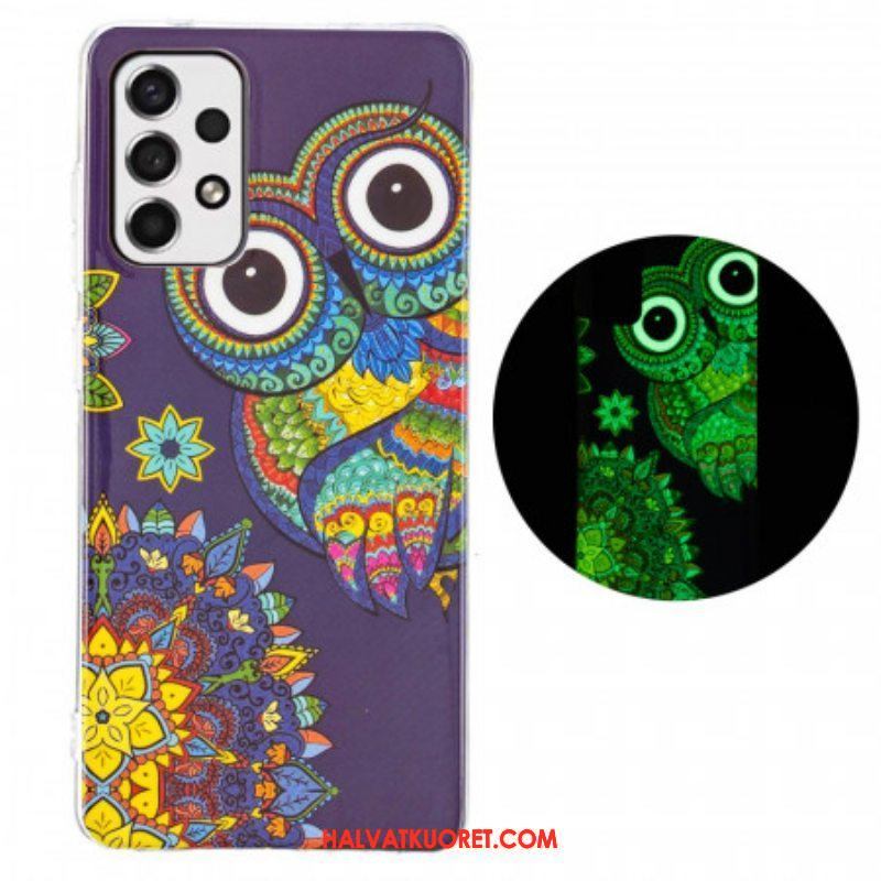 Kuori Samsung Galaxy A53 5G Fluoresoiva Pöllön Mandala