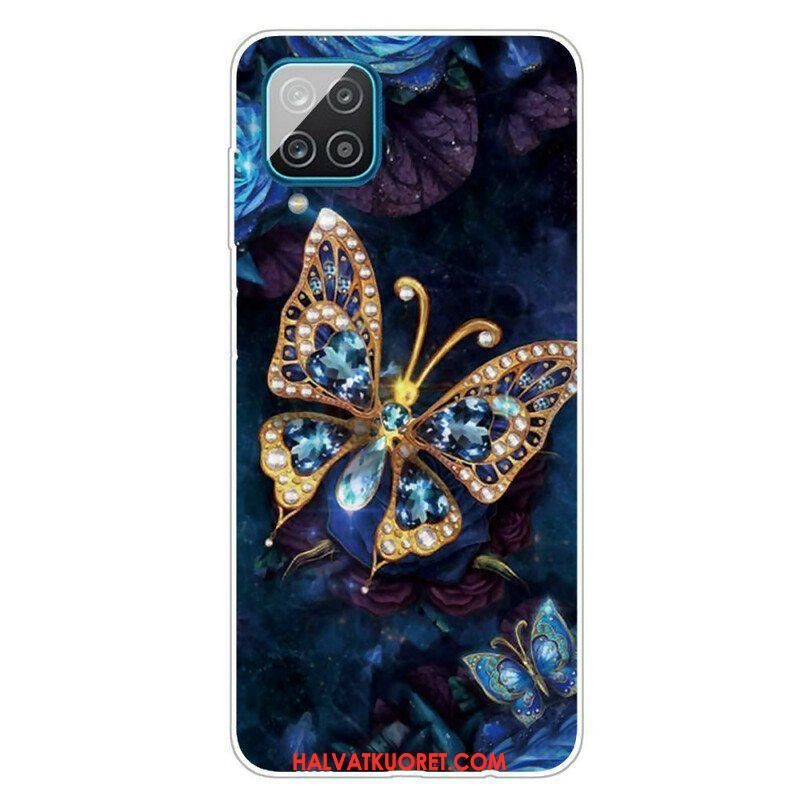 Kuori Samsung Galaxy M12 / A12 Butterfly Luxury