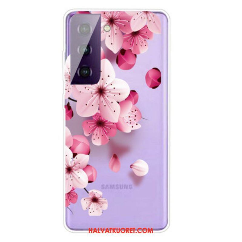 Kuori Samsung Galaxy S21 5G Pienet Vaaleanpunaiset Kukat