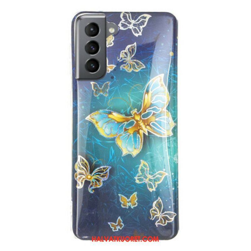 Kuori Samsung Galaxy S21 FE Design-perhosia