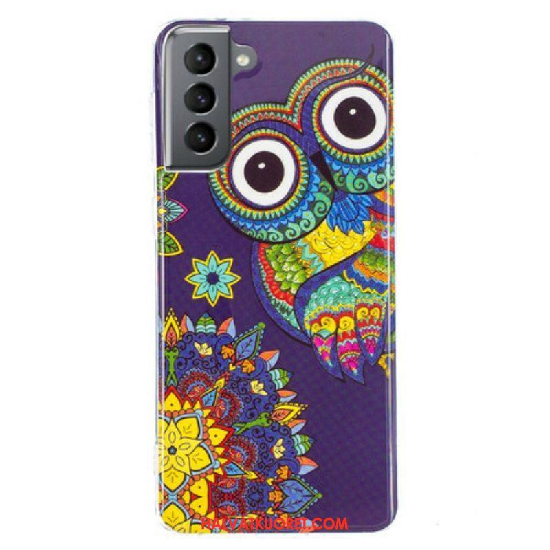 Kuori Samsung Galaxy S21 FE Fluoresoiva Pöllön Mandala