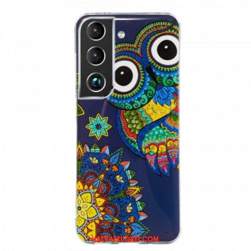Kuori Samsung Galaxy S22 5G Fluoresoiva Pöllön Mandala