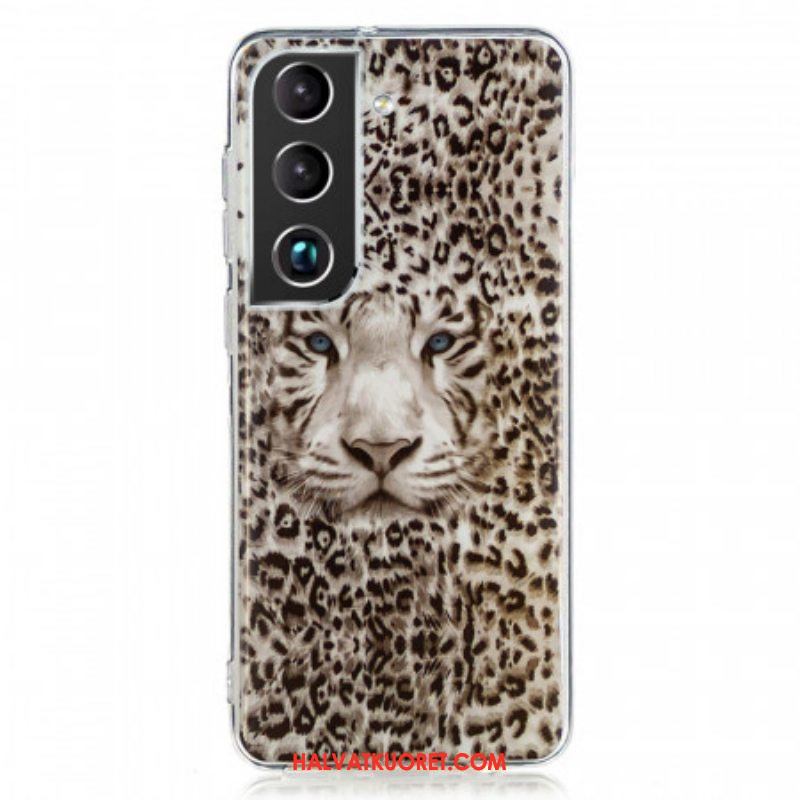Kuori Samsung Galaxy S22 5G Leopardi Loisteputki