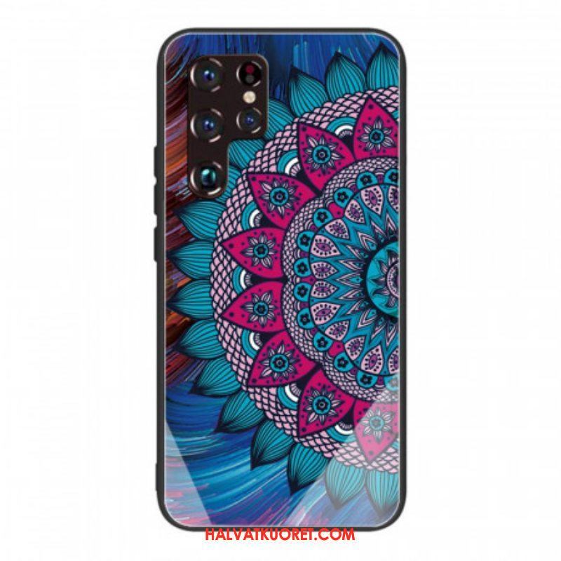 Kuori Samsung Galaxy S22 Ultra 5G Mandala Karkaistu Lasi