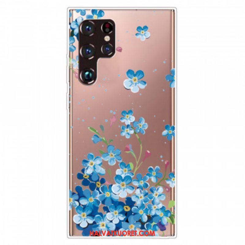 Kuori Samsung Galaxy S22 Ultra 5G Sinisiä Kukkia