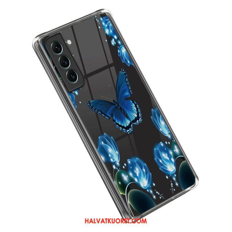 Kuori Samsung Galaxy S23 5G Sinisiä Perhosia
