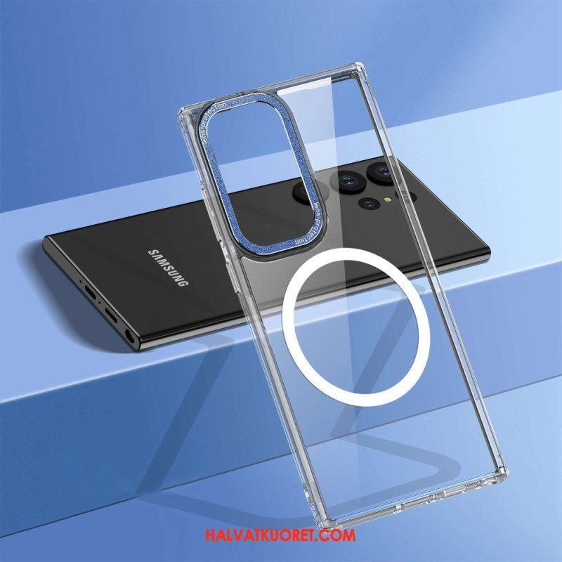 Kuori Samsung Galaxy S23 Ultra 5G Läpinäkyvä Magsafe-yhteensopiva