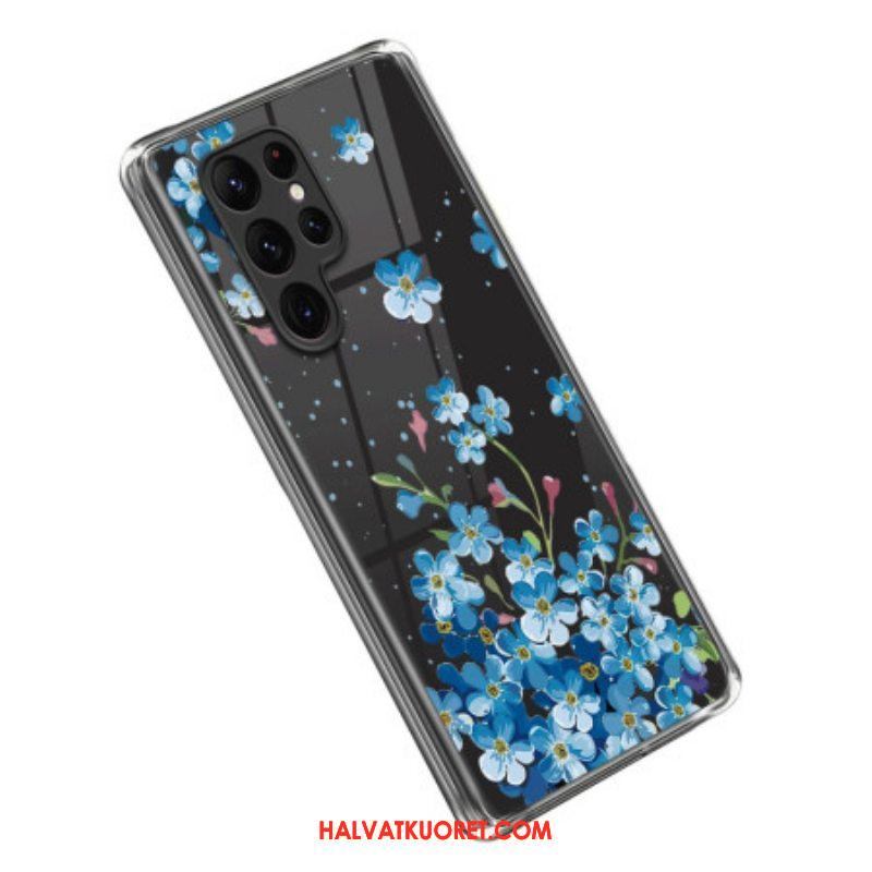 Kuori Samsung Galaxy S23 Ultra 5G Sinisiä Kukkia