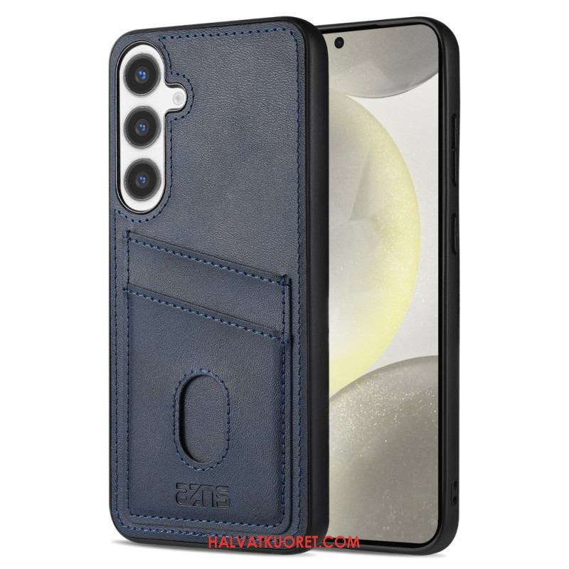 Kuori Samsung Galaxy S25 5g Teksturoitu Nahkainen Korttikotelo