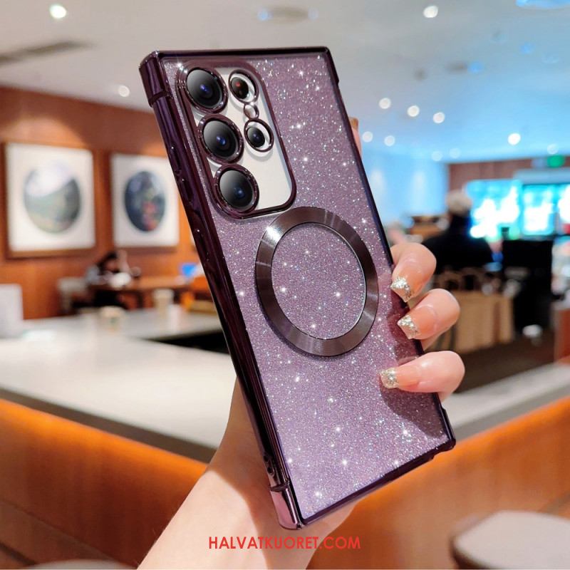 Kuori Samsung Galaxy S25 Ultra 5g Magsafe-yhteensopiva Kimallus Suojakuori