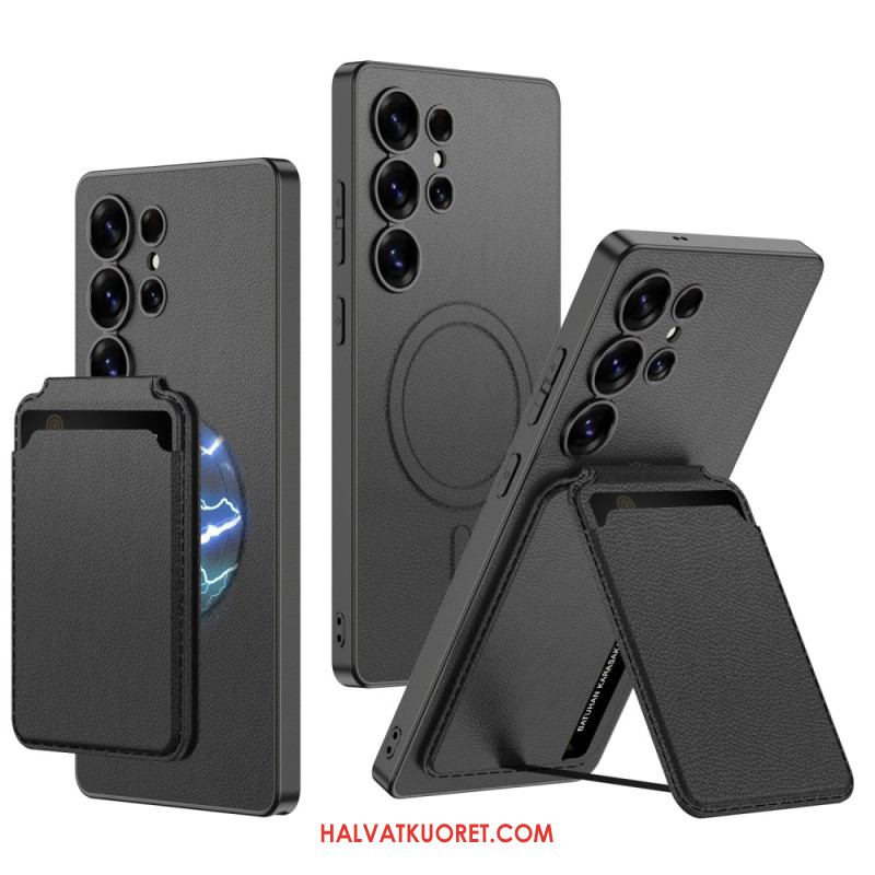 Kuori Samsung Galaxy S25 Ultra 5g Magsafe-yhteensopiva Korttikotelon Kanssa Suojakuori