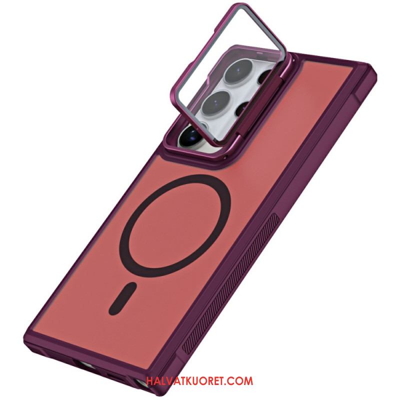 Kuori Samsung Galaxy S25 Ultra 5g Magsafe-yhteensopiva Mattapintainen Sormenjälkiä Hylkivä Muotoilu Jalustalla