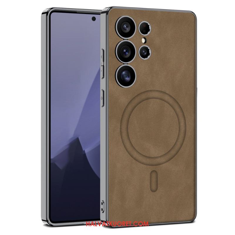 Kuori Samsung Galaxy S25 Ultra 5g Matta Keinonahka Yhteensopiva Magsafen Kanssa Suojakuori