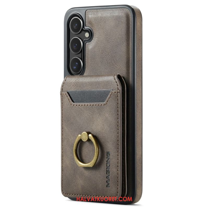 Kuori Samsung Galaxy S26 Magging Magneettinen Korttikotelo Ja Sormus Suojakuori